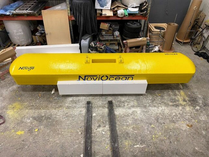 Photo showing the new float for Novige’s NoviOcean device (Courtesy of Novige)