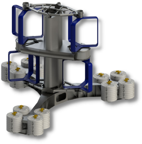 HydroQuest’s concept for its next-gen 2.5MW tidal turbine (Courtesy of HydroQuest)