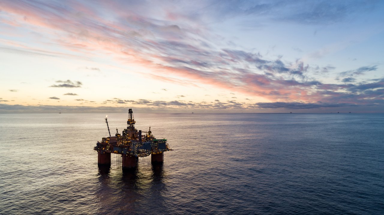 The Snorre A platform in the North Sea - Equinor