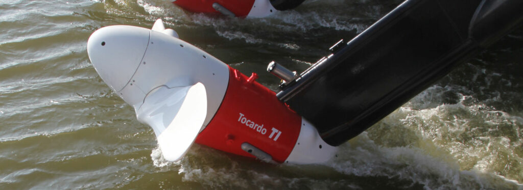 Photo showing Tocardo's T-1 tidal turbine (Courtesy of Tocardo)