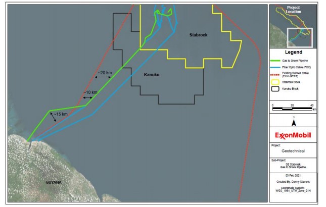 Gas to energy project in Guyana - Offshore pipeline 