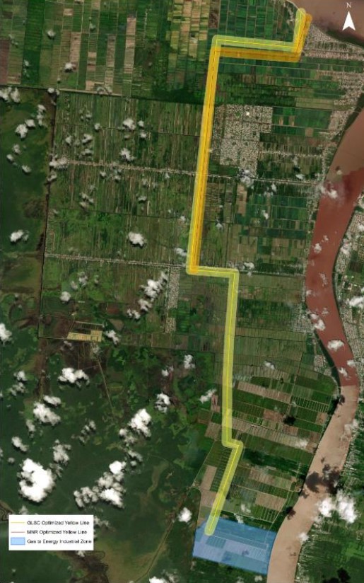 Gas to energy project in Guyana - Onshore pipeline