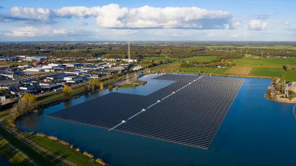 Illustration/The solar farm Sekdoorn near Zwolle in the Netherlands (Courtesy of Fraunhofer ISE)