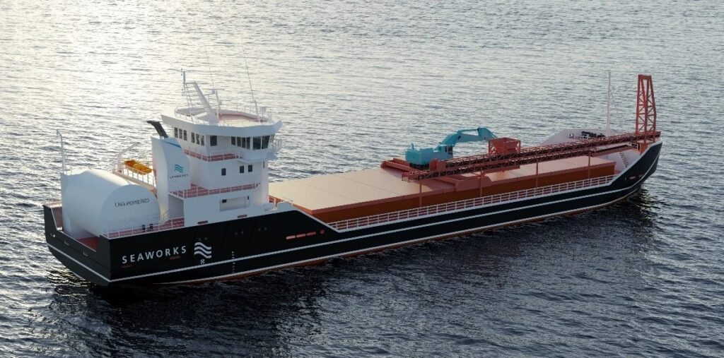 Seaworks' new LNG bulk carrier gets Kongsberg propulsion