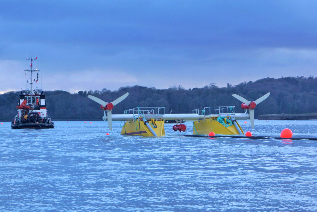 Illustration/Subhub tidal energy platform (Courtesy of QED Naval)