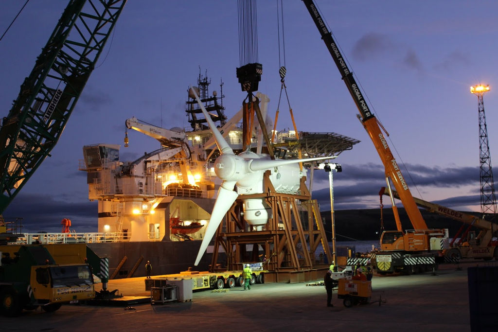 Illustration/AHH tidal turbine for MeyGen project (Courtesy of SIMEC Atlantis Energy)