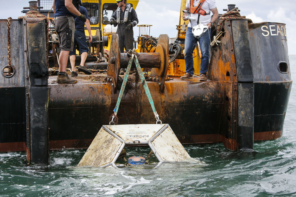 The retrieval of ADCP instrument (Courtesy of TIGER Project/Photo by Paul Wyeth Photography)