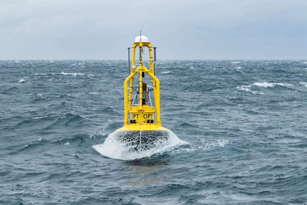 Illustration/OPT’s PB3 PowerBuoy (Courtesy of OPT)