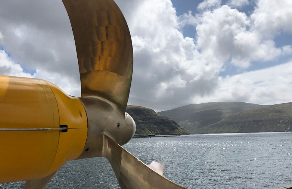 Photo showing the turbine mounted on Minesto's Deep Green tidal kite (Courtesy of Minesto)