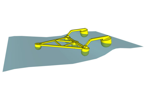 M4 wave device design (Courtesy of Wave Energy Research Centre)