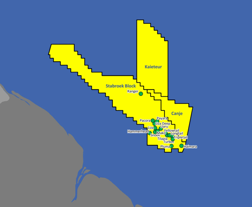 Kaieteur Block offshore Guyana - ExxonMobil