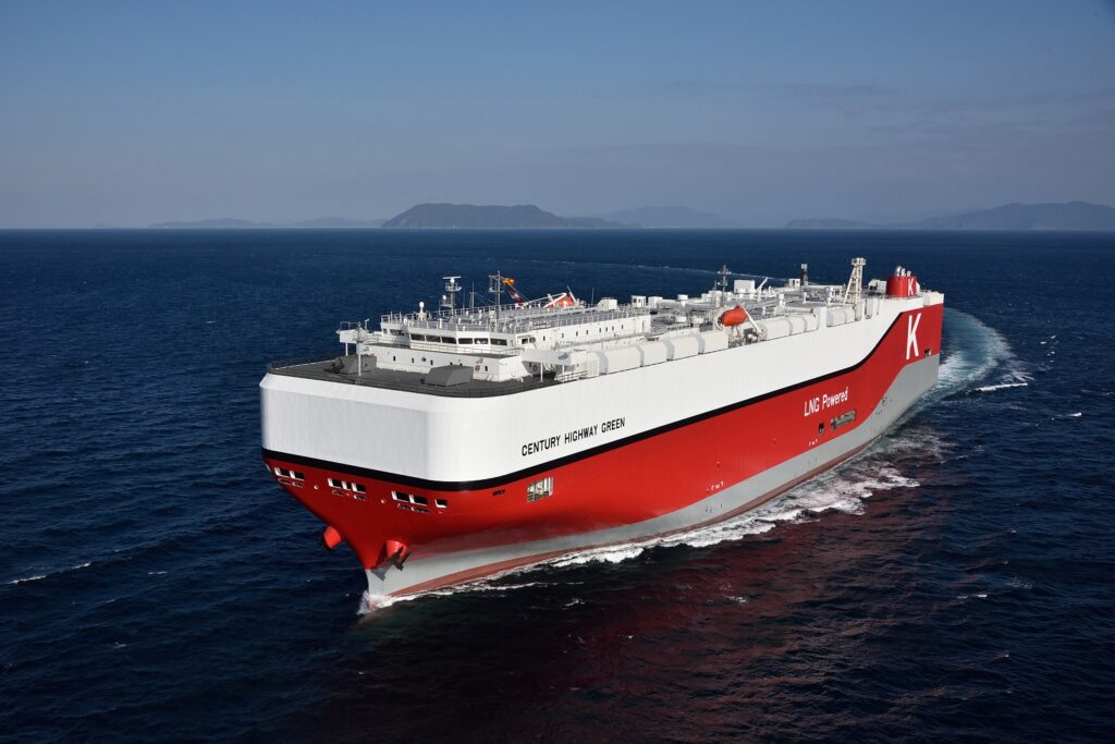 K Line secures climate transition loan for LNG-powered car carrier