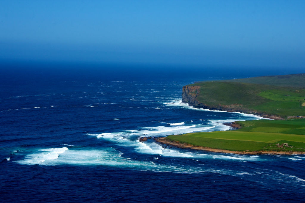 Aerial image of EMEC's Billia Croo wave test site (Courtesy of EMEC/Photo by Colin Keldie)