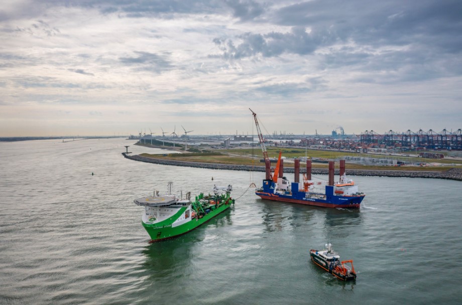 Hollandse Kust Zuid export cable in place