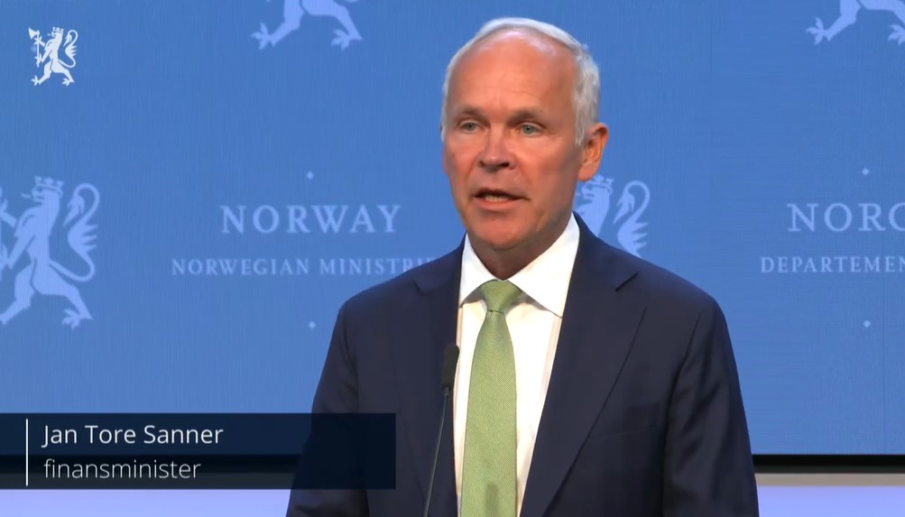 Minister of Finance, Jan Tore Sanner - Norway petroleum tax