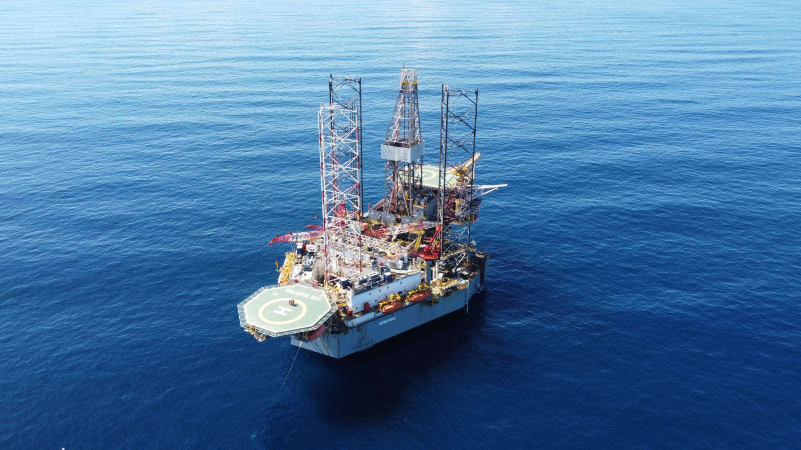 Valaris 107 rig at Montara wellhead platform for H6 drilling programme - Jadestone