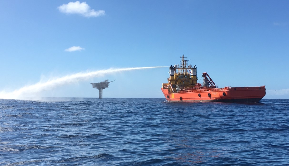 TEK-Ocean Spirit during operations in the Bass Strait