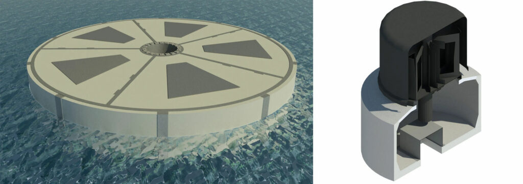 Photo showing two structural designs developed by Arup to demonstrate cost reduction potential using concrete (Courtesy of Arup Group)