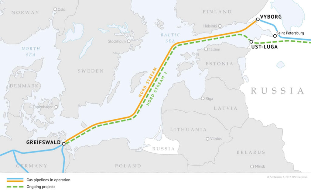 Nord Stream 2 gas filling begins