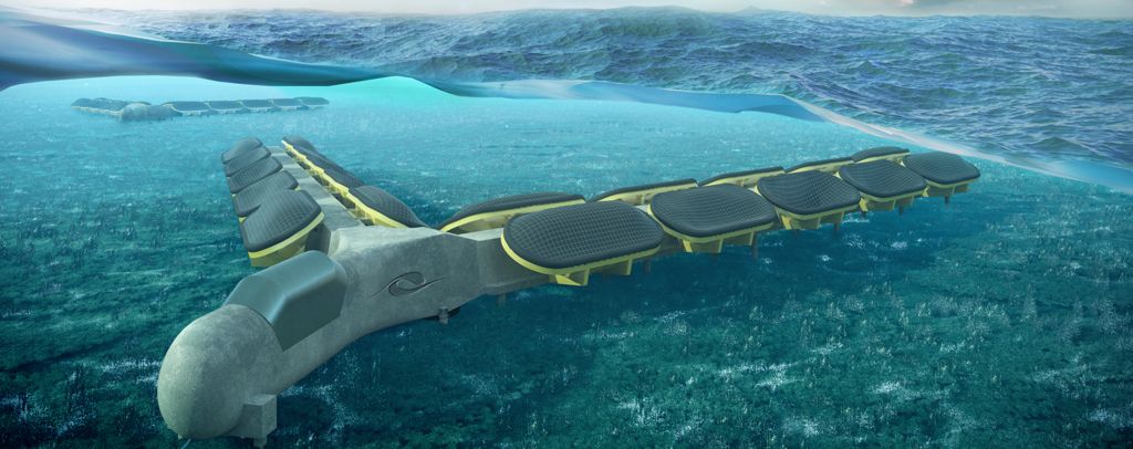 Bombora Wave Power's mWave device concept (Courtesy of Bombora Wave Power)