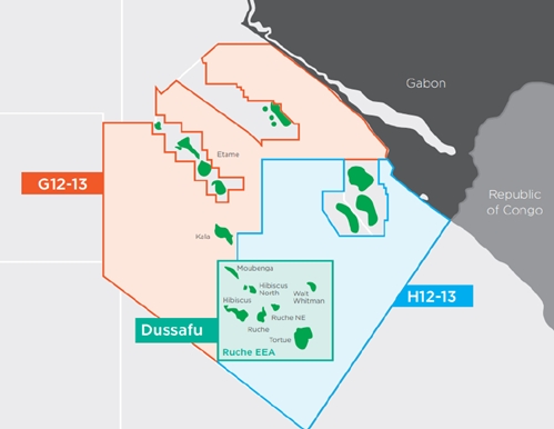 Map of the G12-13 and H12-13 blocks  - BW Energy