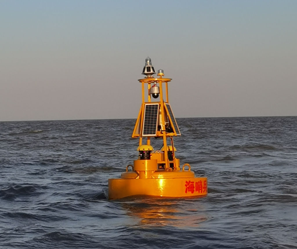 Photo showing Hangzhou Huge Wave Energy's ocean observing platform (Courtesy of Hangzhou Huge Wave Energy Technology)