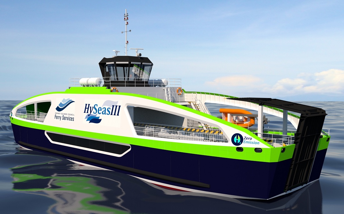 HYSEAS III ; Europe's 1st hydrogen-fueled ferry design advances