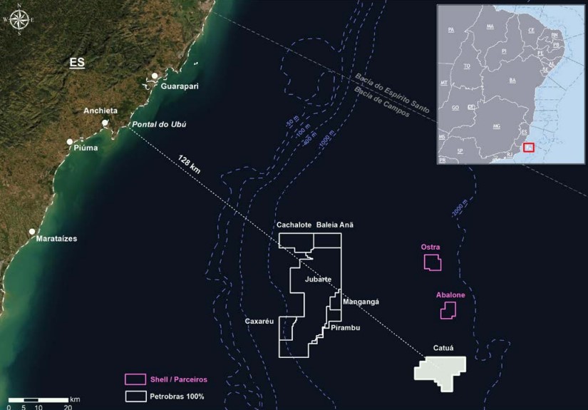 Catuá field map - Petrobras