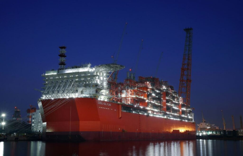 Samsung Heavy Industriesi; Coral-Sul FLNG vessel ready to serve Mozambique