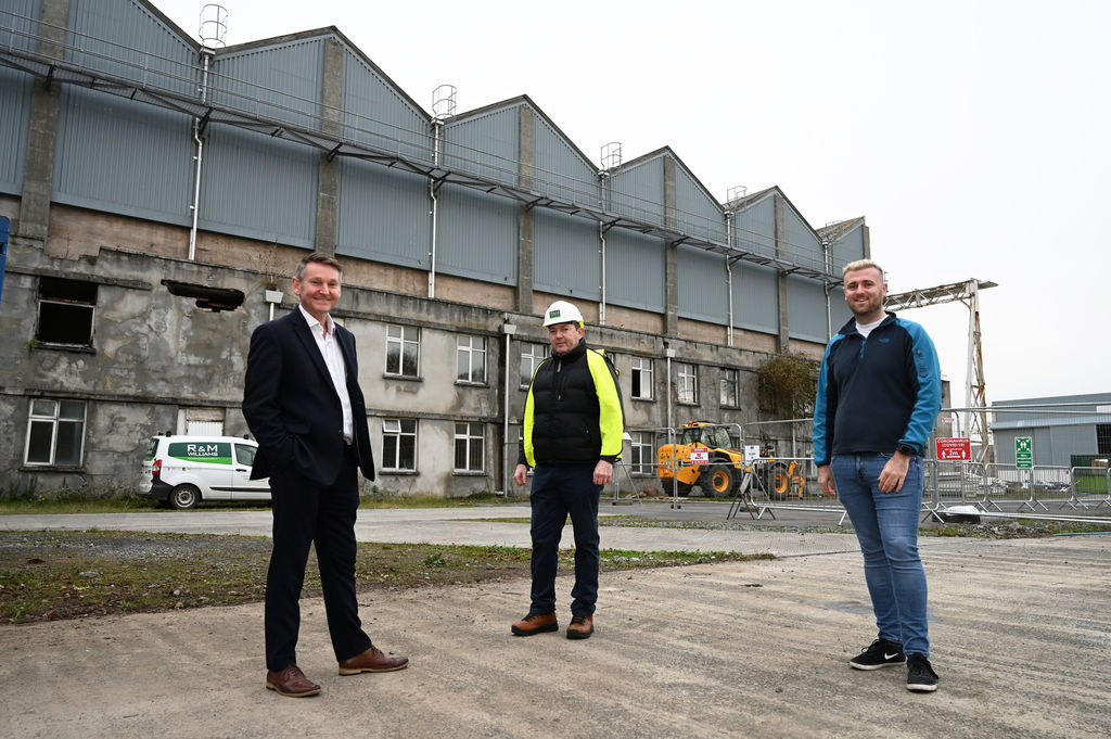 L to R: Steve Edwards; David Challenger; and Joshua Beynon at Pembroke Port (Courtesy of Port of Milford Haven)