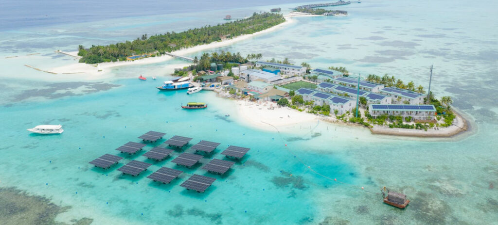 Swimsol's SolarSea installation in the Maldives (Courtesy of Swimsol)