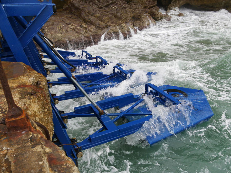 Eco Wave Power's wave energy technology (Courtesy of Eco Wave Power)