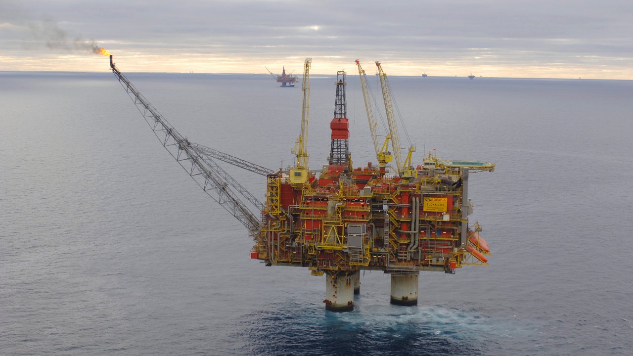 Statfjord A platform in the North Sea