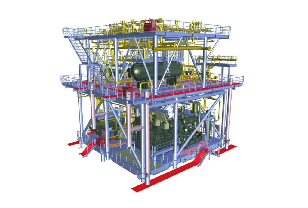 3D view of the New M10 Module - Energean