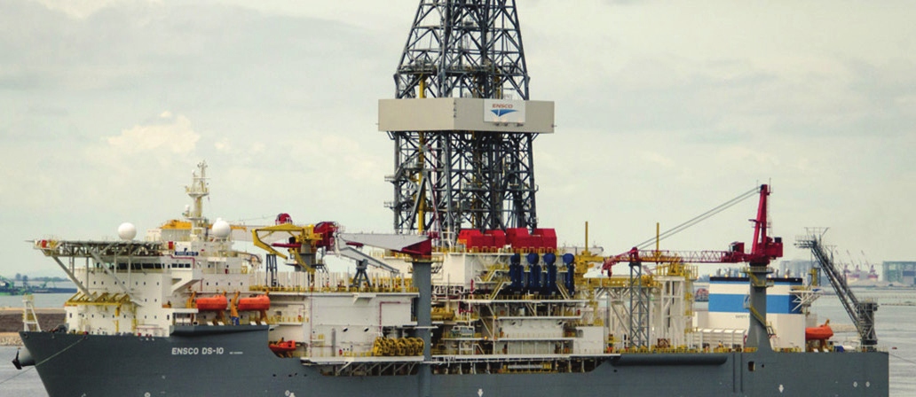Valaris DS-10 drillship is drilling the well off Namibia for Shell