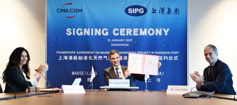 SIPG signs LNG bunkering deal with CMA CGM