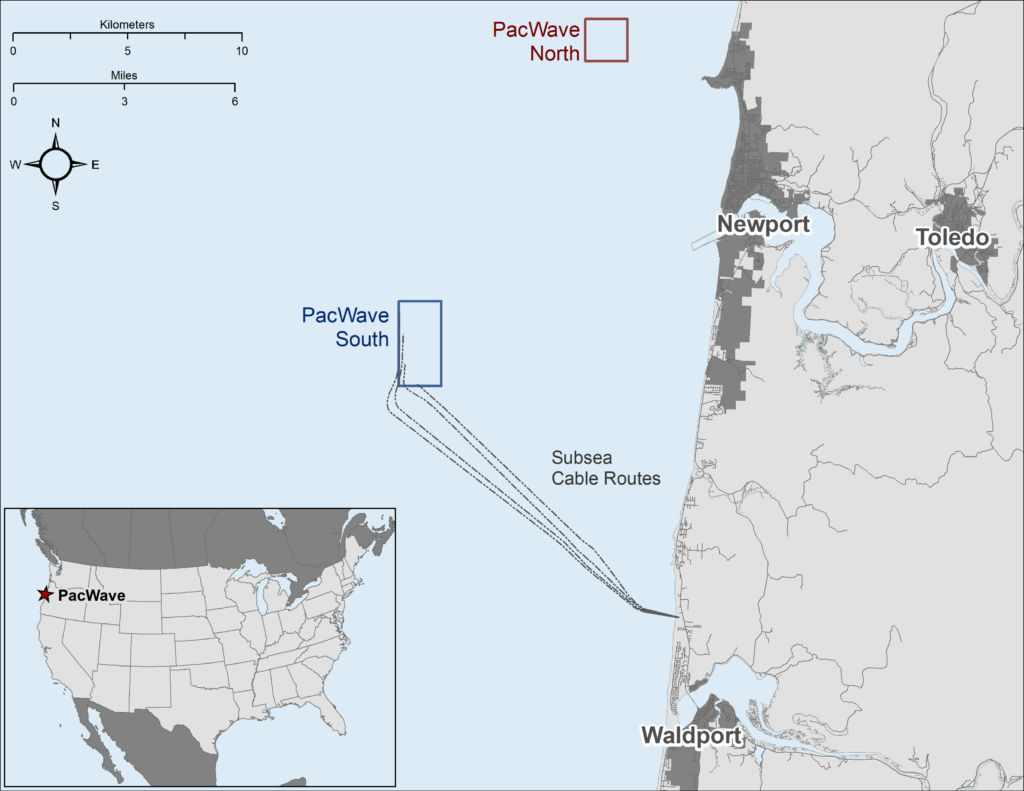PacWave South test site location (Courtesy of OSU)