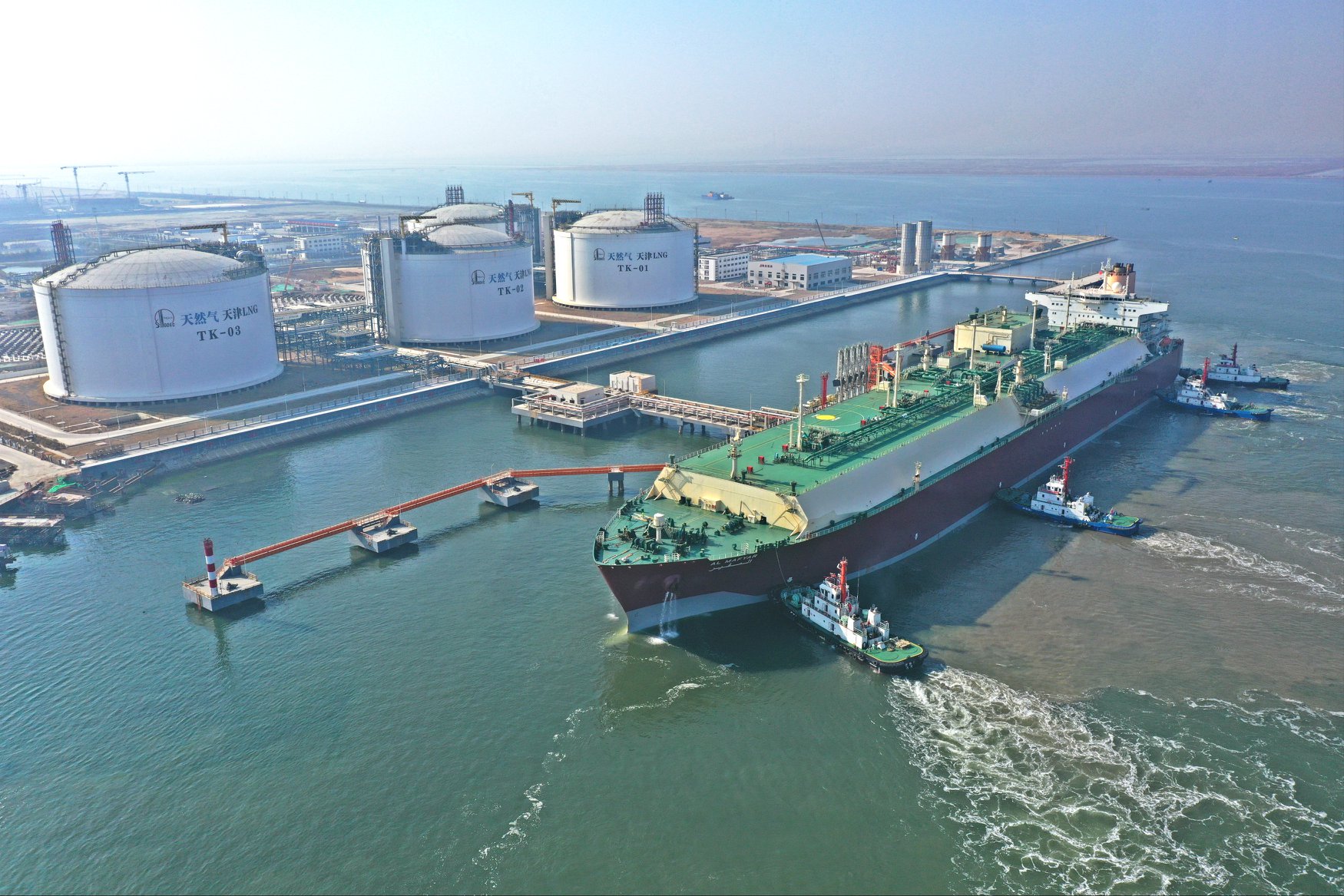 Sinopec gets 1st Qatar LNG cargo from new agreement