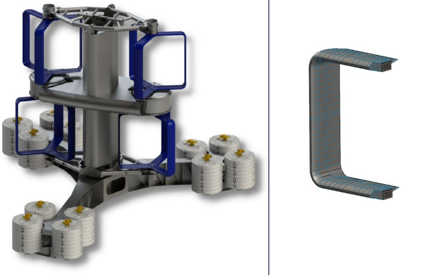 HydroQuest’s concept for its next-gen 2.5MW tidal turbine (Courtesy of HydroQuest)