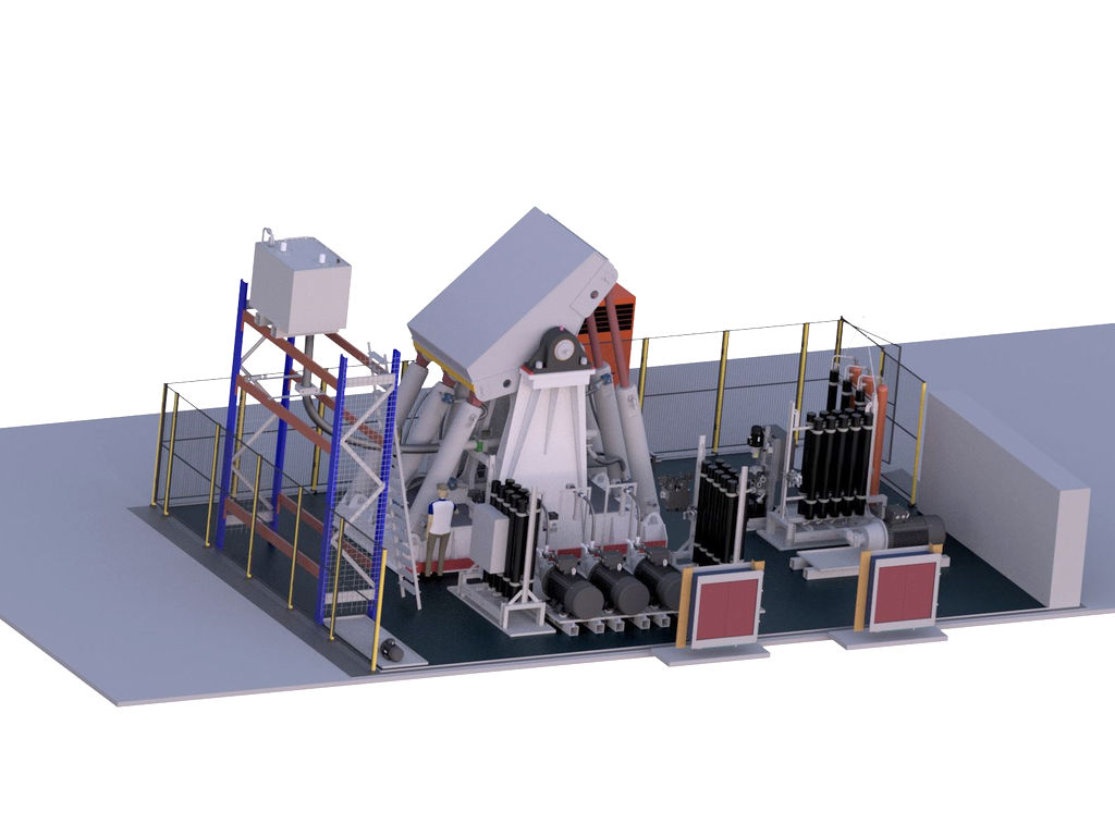 Power take-off (PTO) test bench for wave energy devices (Courtesy of FPP)