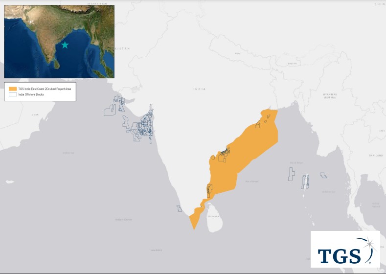 TGS begins 2D-cubed reprocessing project off India's east coast