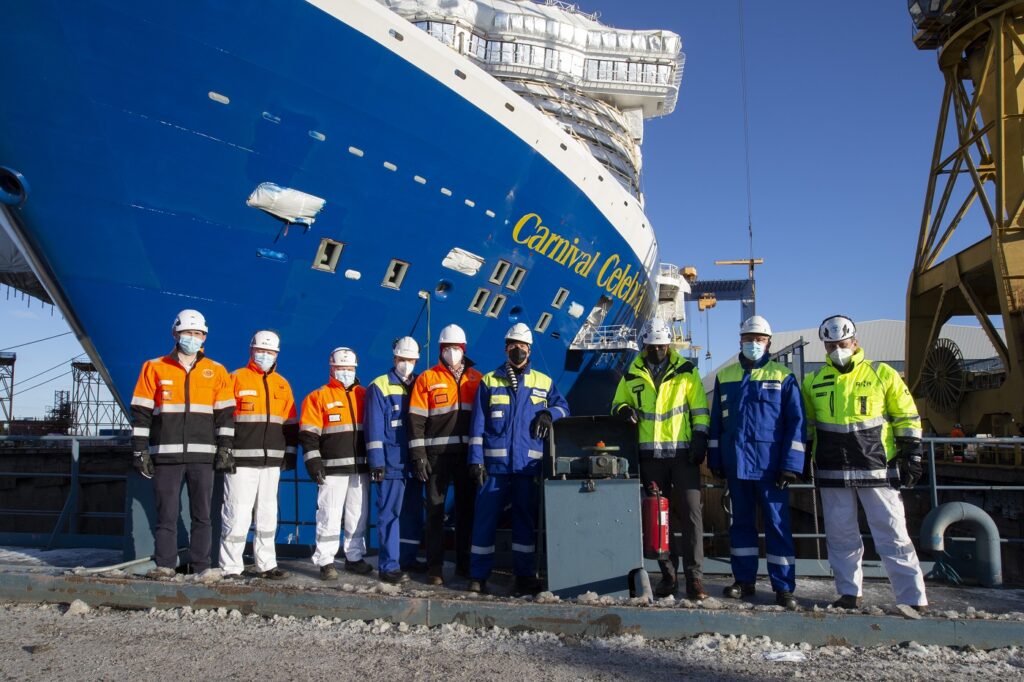 LNG-fueled cruise ship Carnival Celebration launched at Meyer Turku