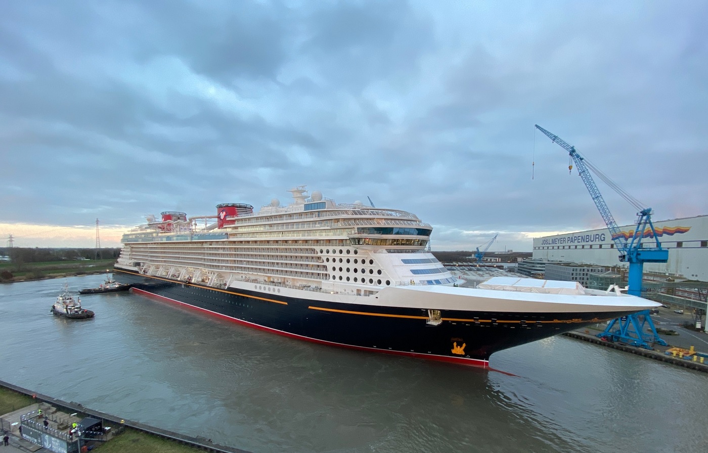 Disney Cruise Line's 1st LNG-fueled ship launched at Meyer Werft