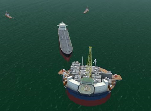 The cylindrical FPSO for CNOOC's Liuhua project McGregor