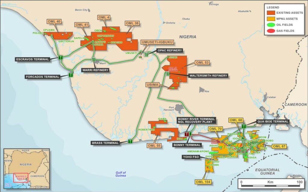 Combined portfolio map Source Seplat Energy