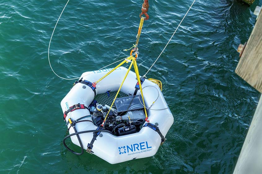 NREL’s wave-powered desalination device hits the water