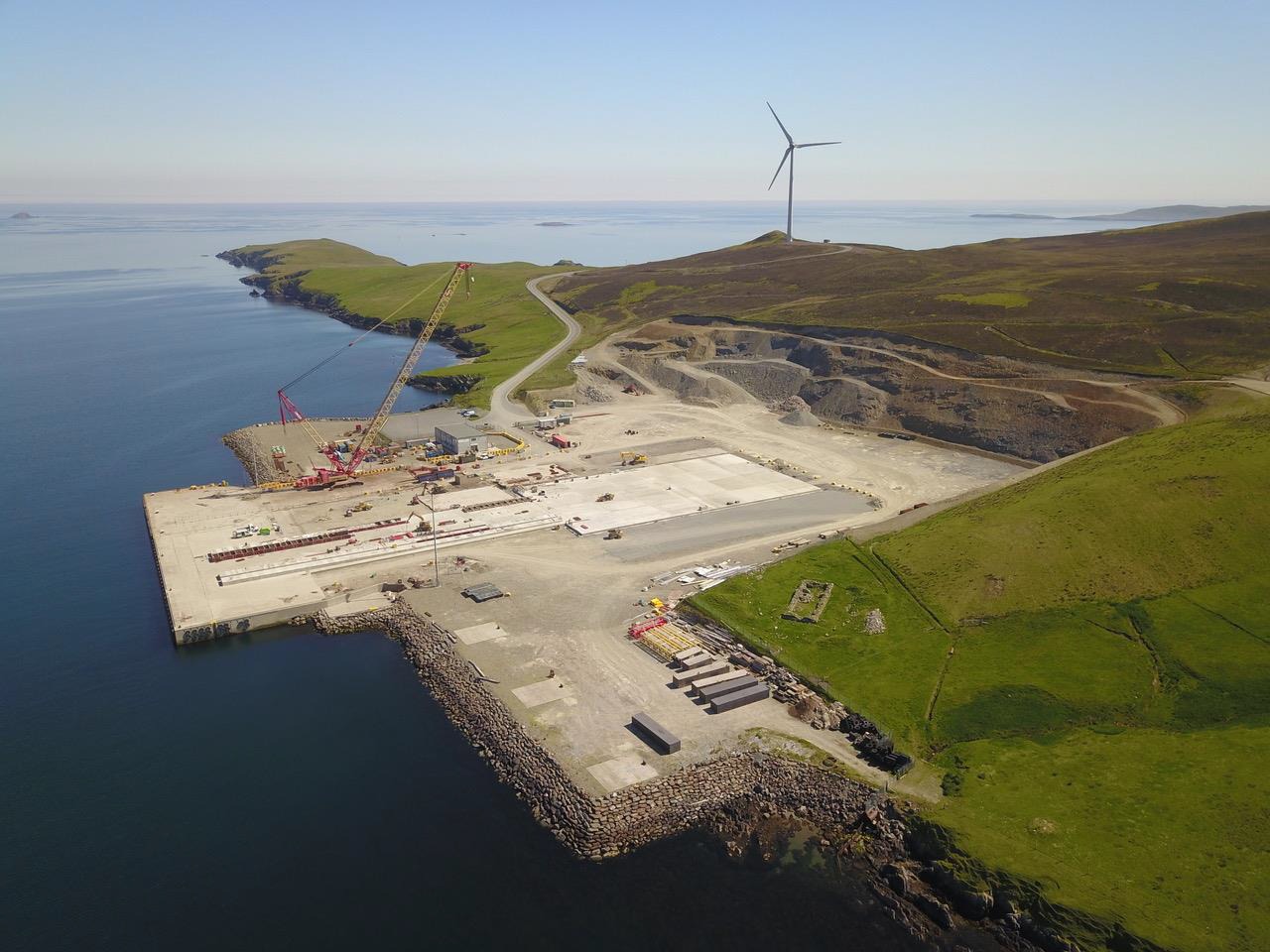 Decommissioning site at Dales Voe Base, Lerwick, Shetland