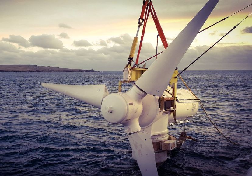 MeyGen tidal energy turbine (Courtesy of SIMEC Atlantis)