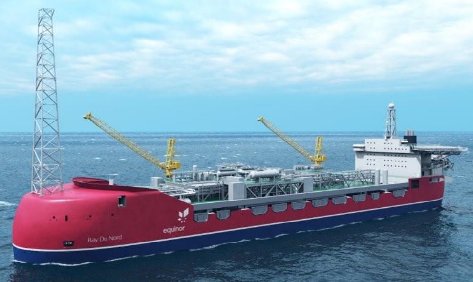 Illustration of the Proposed Bay du Nord FPSO - Equinor - Canada