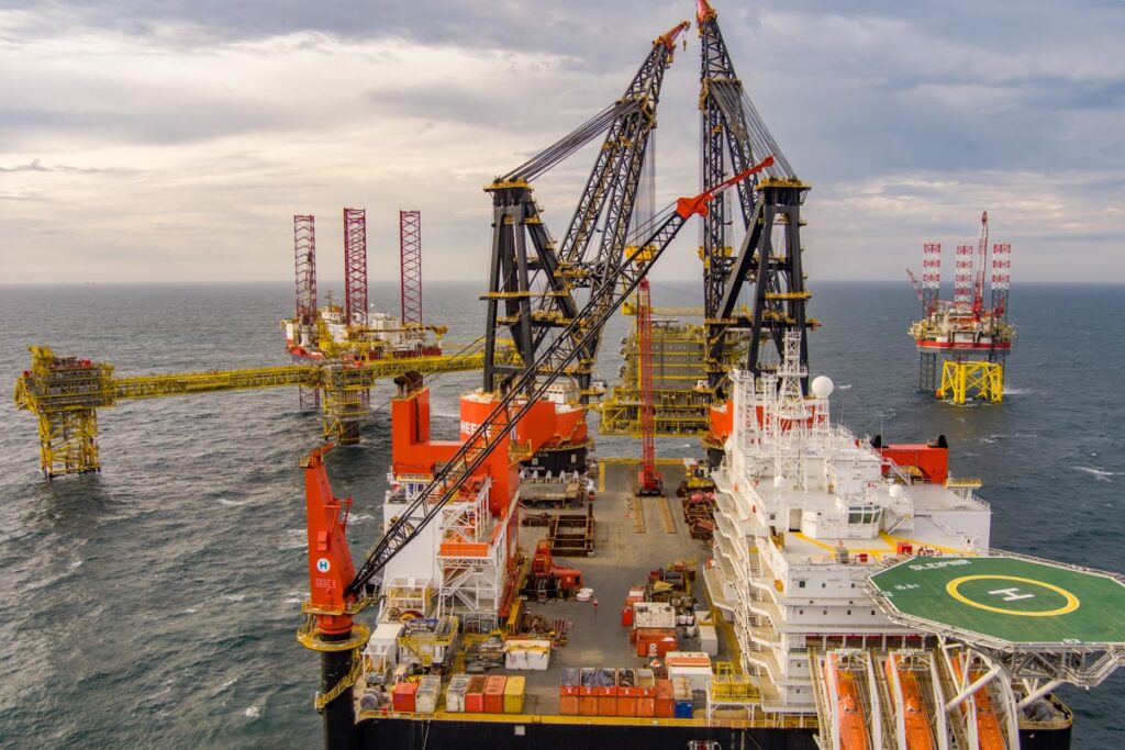 Tyra II offshore installation campaign; Source: TotalEnergies